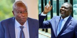 A collage of former deputy president Rigathi Gachagua and Public Service CS Geoffrey Ruku.